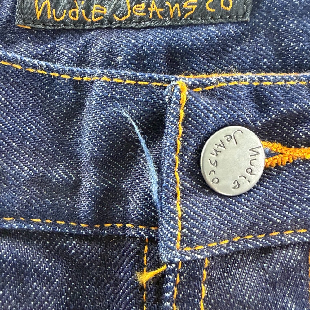 NUDIE JEANS Selvedge Denim tapered leg Rigid Steady Eddie II Denim Size 32 - Picture 8 of 16